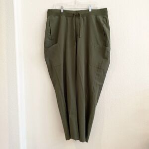 Mandala Scrub Green Pants Drawstring Size‎ XL Pockets Poly Blend EUC